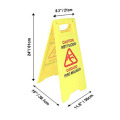 Commercial Caution Wet Floor Yellow Folding Sign Plastic A frame Wet floor caution sign customized safety warning sign